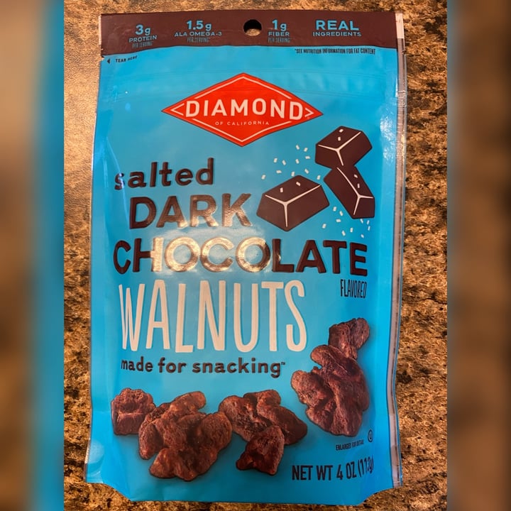 Diamond of California Salted Dark Chocolate Walnuts Review abillion