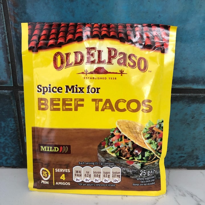 Old El Paso Spice Mix For Beef Tacos Review abillion