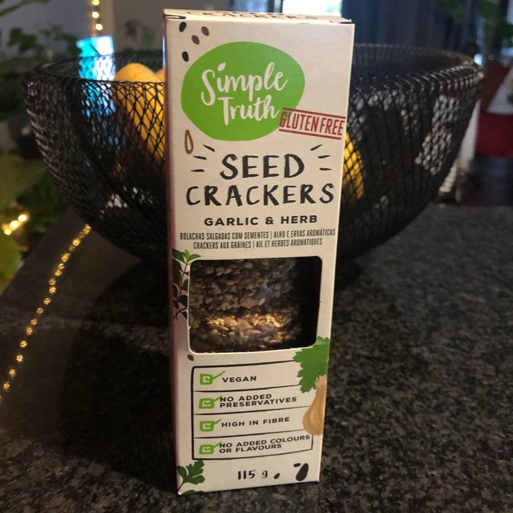 Simple Truth Simple Truth Seed Crackers, Garlic and Herb Review abillion