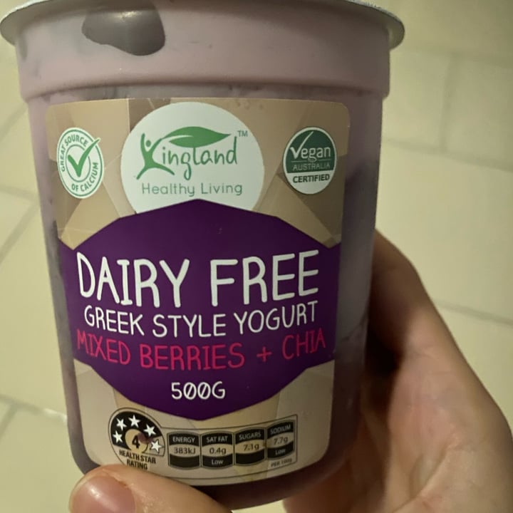 Kingland Dairy Free Greek Style Yoghurt Mixed Berries + Chia Review