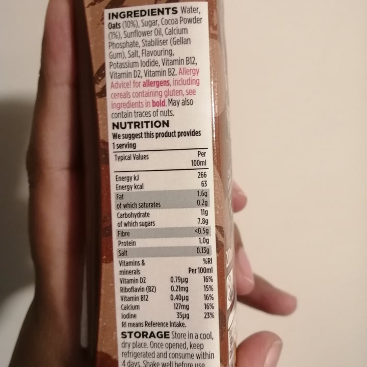 ASDA Chocolate flavoured oat drink Review abillion