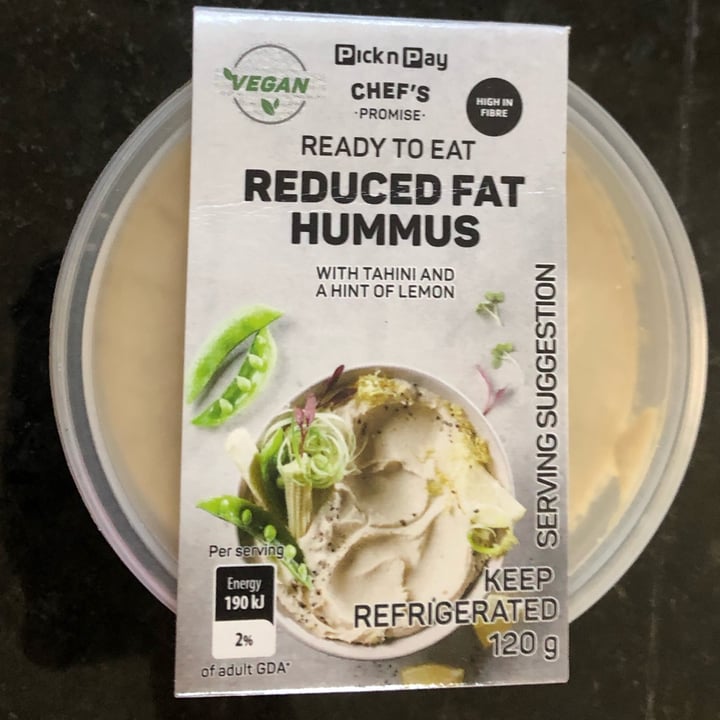 Pick N Pay Pick N Pay Reduced Fat Hummus Review Abillion