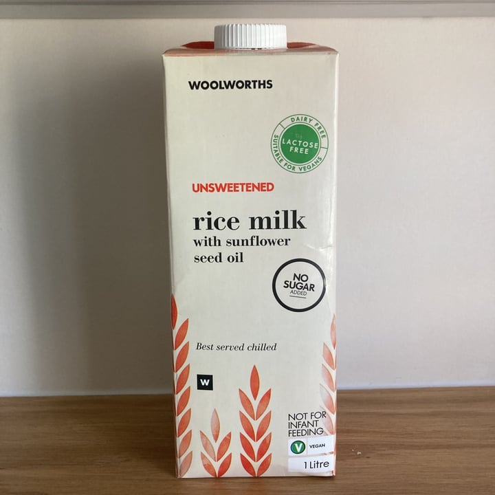 Woolworths Food Rice Milk Review abillion