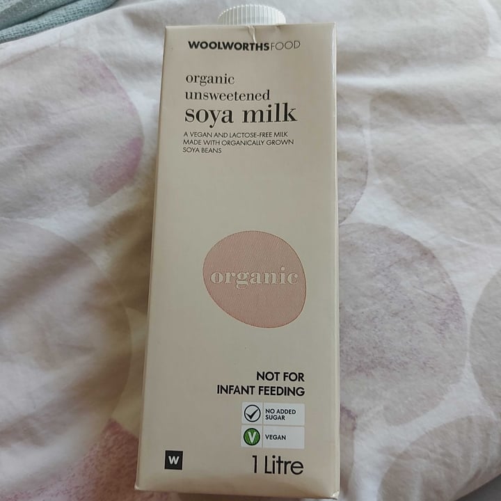 Woolworths Food Organic unsweetened soya milk Review abillion