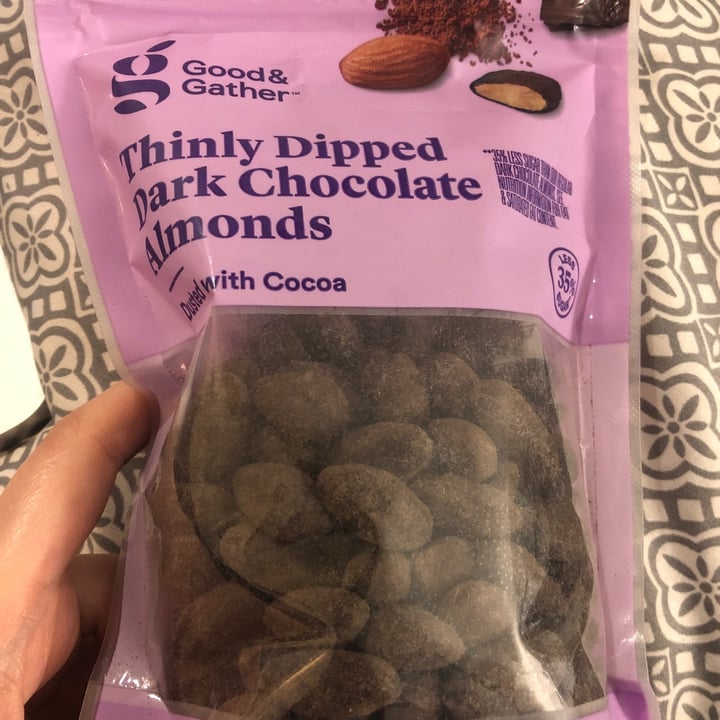 Good & Gather Thinly Dipped Dark Chocolate Almonds Review abillion