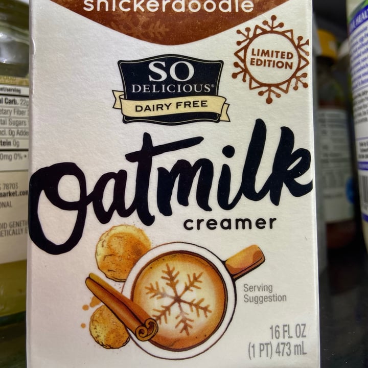 So Delicious Dairy Free Oatmilk Creamer Snickerdoodle Review abillion