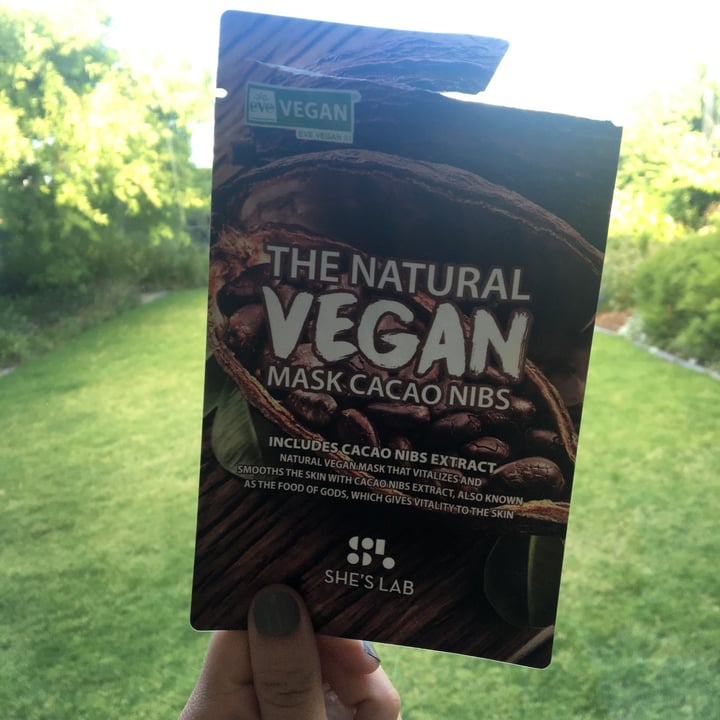 She's lab The Natural Vegan Mask Cacao Nibs Review | abillion