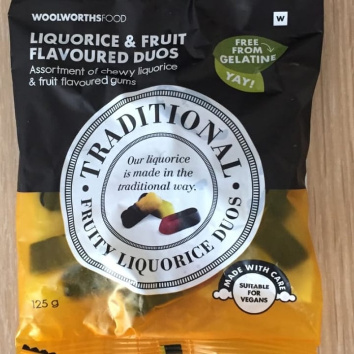 Woolworths Food Liquorice & Fruit Flavoured Duos Review abillion