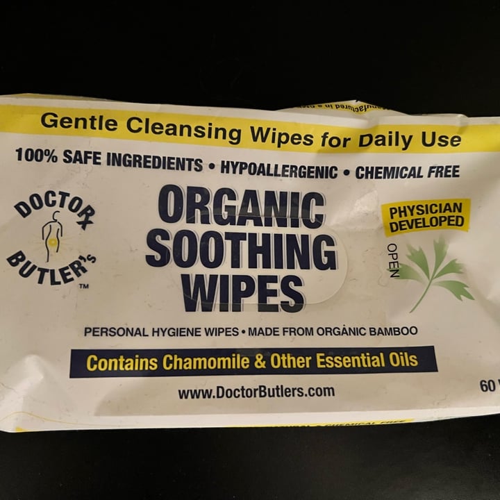 Doctor Butler’s Organic Soothing Wipes Review abillion