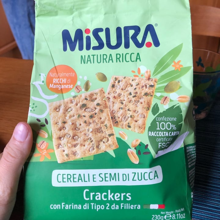 Misura Crackers ai Cereali, Semi di Zucca e Fiocchi di Avena - Natura ...