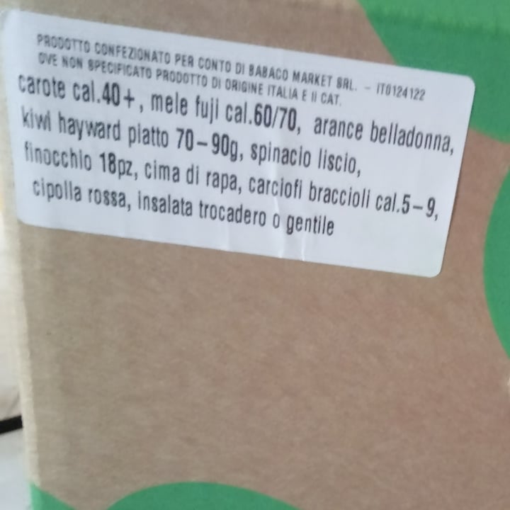 review photo of Babaco box Box con carote, spinaci, finocchi, cima di rapa… shared by @lapao on 01 Apr 2022 - review