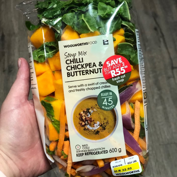 Woolworths Food Chili, Chickpea and Butternut soup mix Review abillion