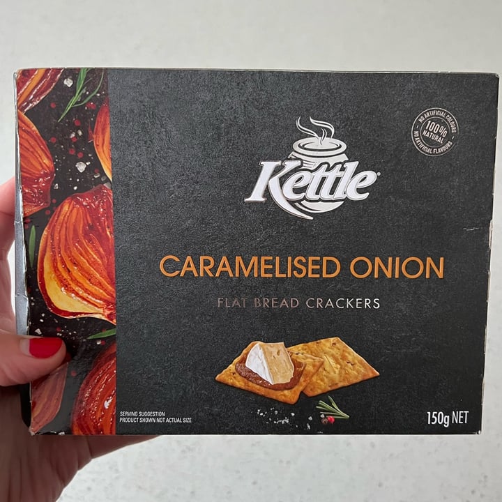 Kettle Caramelised Onion Flat Bread Crackers Review abillion