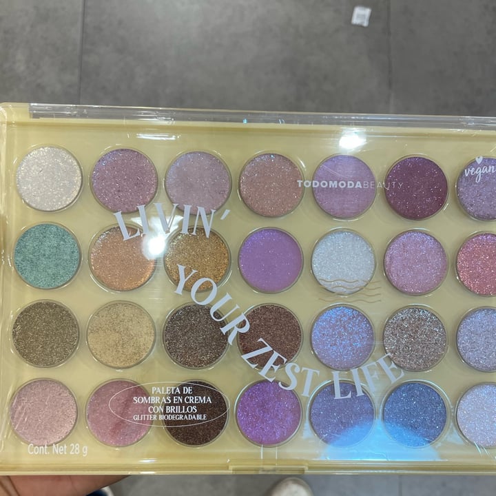 Todomoda Beauty Paleta de sombras en crema con brillos LIVIN YOUR ZEST LIFE Review abillion