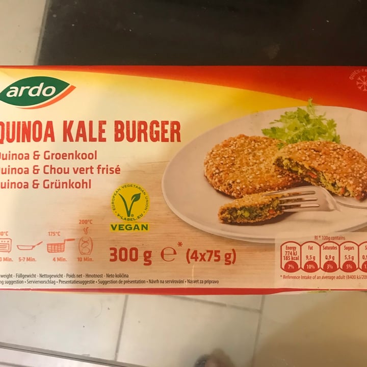 Ardo Quinoa Kale Burger Review abillion