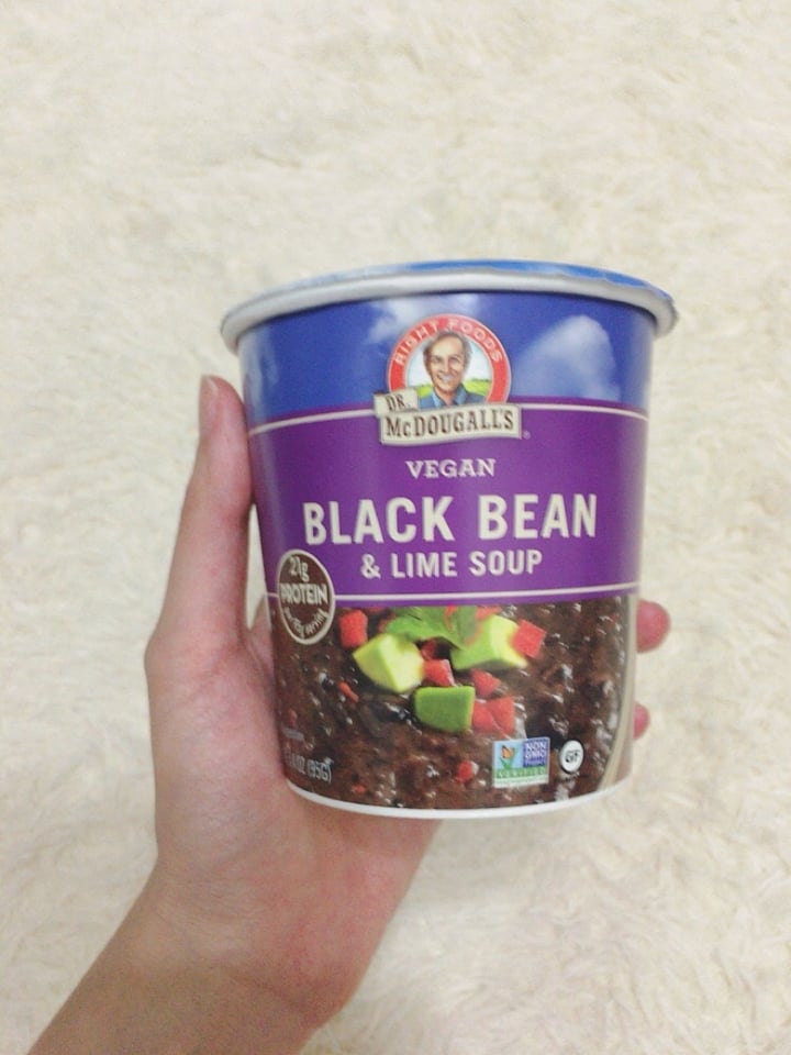 Dr McDougall's Right Foods Dr. McDougall’s Vegan Black Bean & Lime Soup