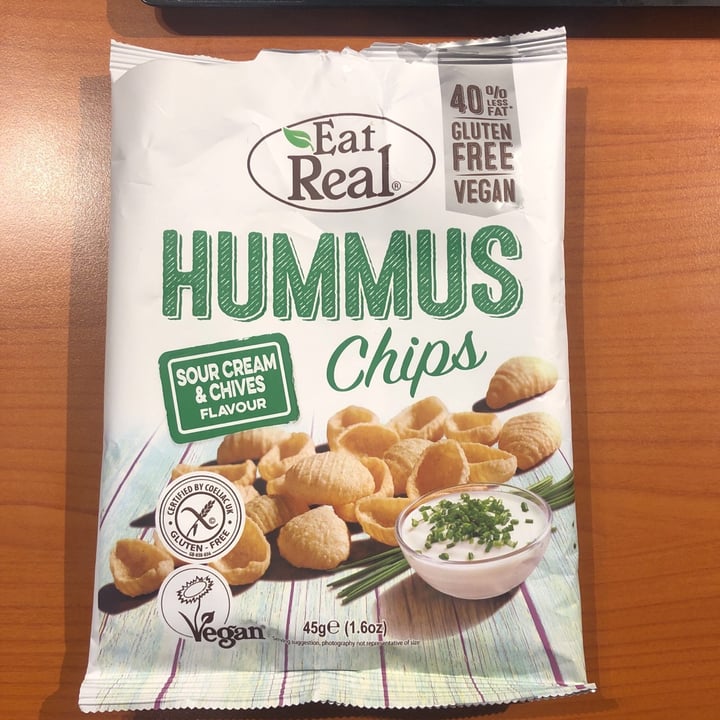 Eat Real Hummus Chips Sour cream and chives Review abillion