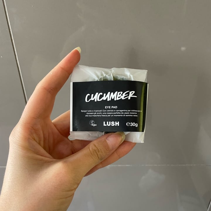 LUSH Fresh Handmade Cosmetics Cucumber Eye Pad Review abillion