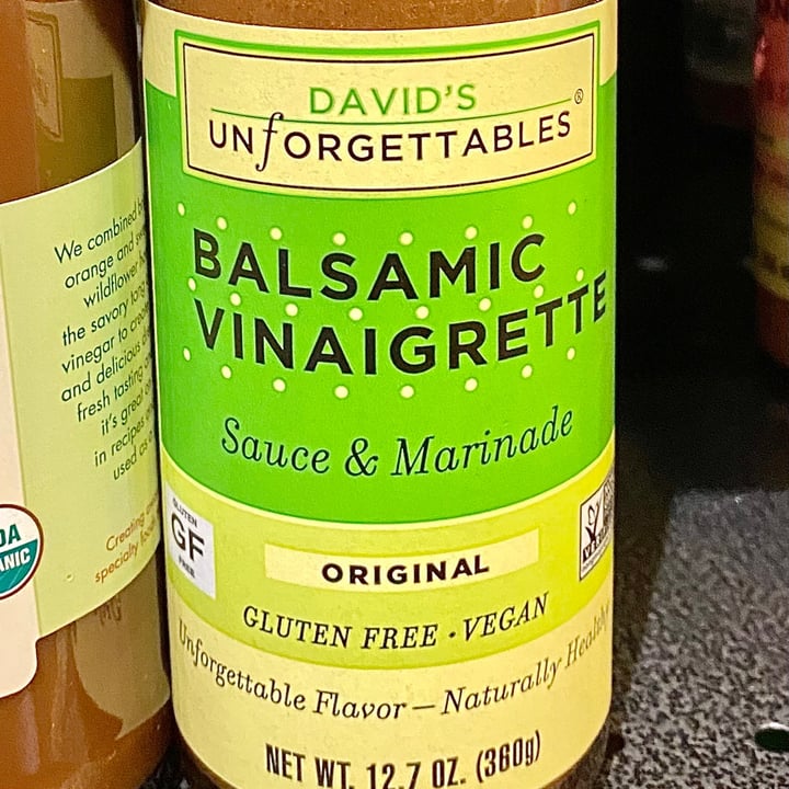 David’s Creamy Balsamic Vinaigrette Sauce & Marinade