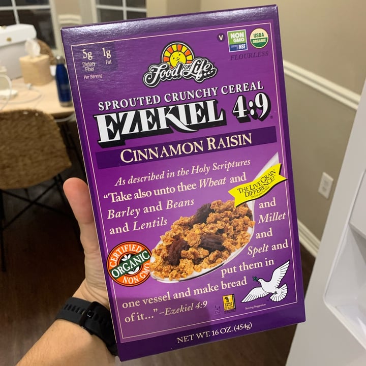 Ezekiel Ezekiel 49 Sprouted Crunchy Cereal Cinnamon Raisin Review