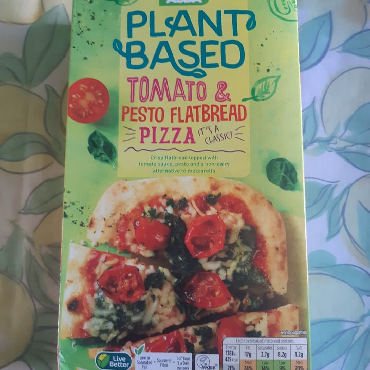 ASDA ASDA Plant Based Vegan Tomato & Pesto Flatbread Pizza Review