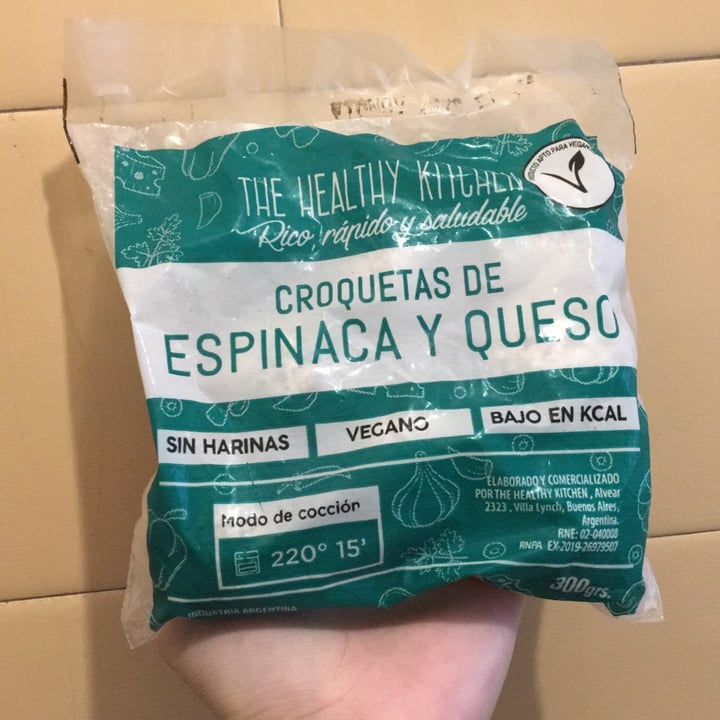 photo of The Healthy Kitchen Croquetas de Espinaca y Queso shared by @veganaabolicionista on  27 May 2020 - review