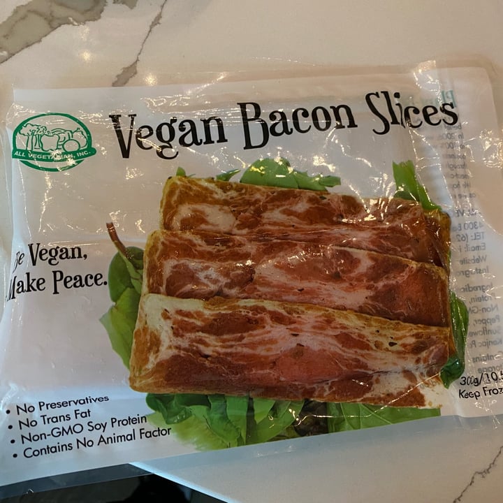 All Vegetarian Inc. Vegan Bacon Slices Review abillion