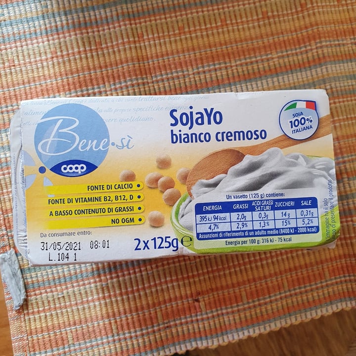 Bene Si Coop Yogurt Sojayo Bianco Cremoso Review Abillion