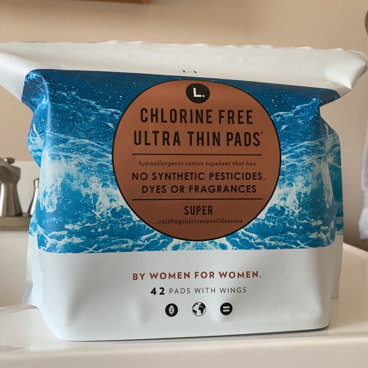L. Chlorine Free Ultra Thin Pads Review abillion