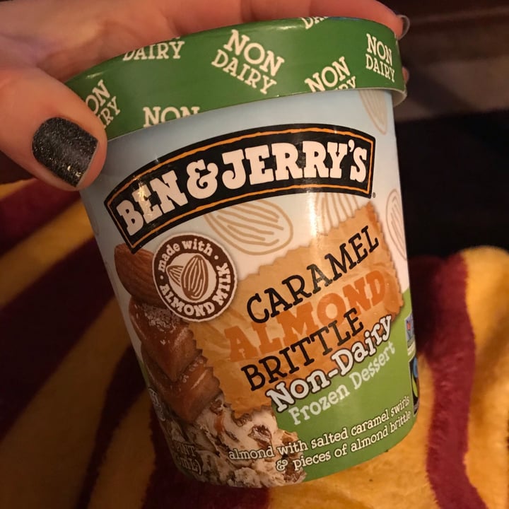 Ben & Jerry's Caramel Almond Brittle NonDairy Frozen Dessert Review