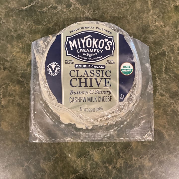 Miyoko's Creamery Double Cream Classic Chive Cashew Milk Cheese Review