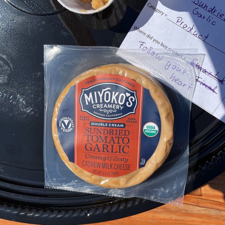 Miyoko's Creamery Double Cream Sundried Tomato Garlic Cashew Milk