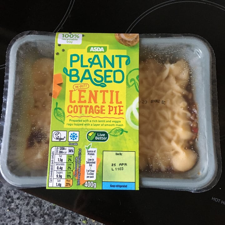 ASDA Lentil cottage pie Review abillion