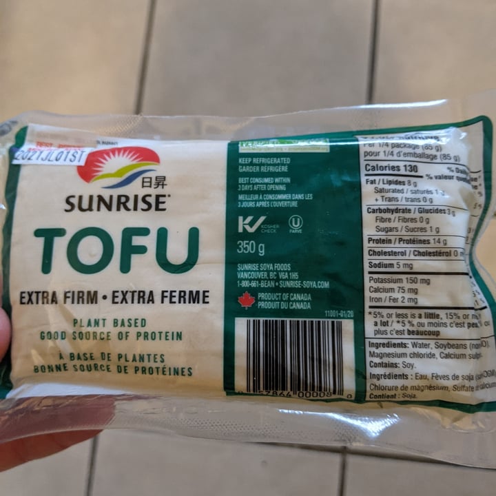 Sunrise Soya Foods Extra Firm Tofu Review abillion