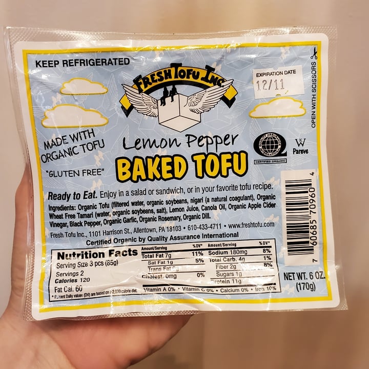 Fresh Tofu Inc. Lemon Pepper Baked Tofu Reviews abillion