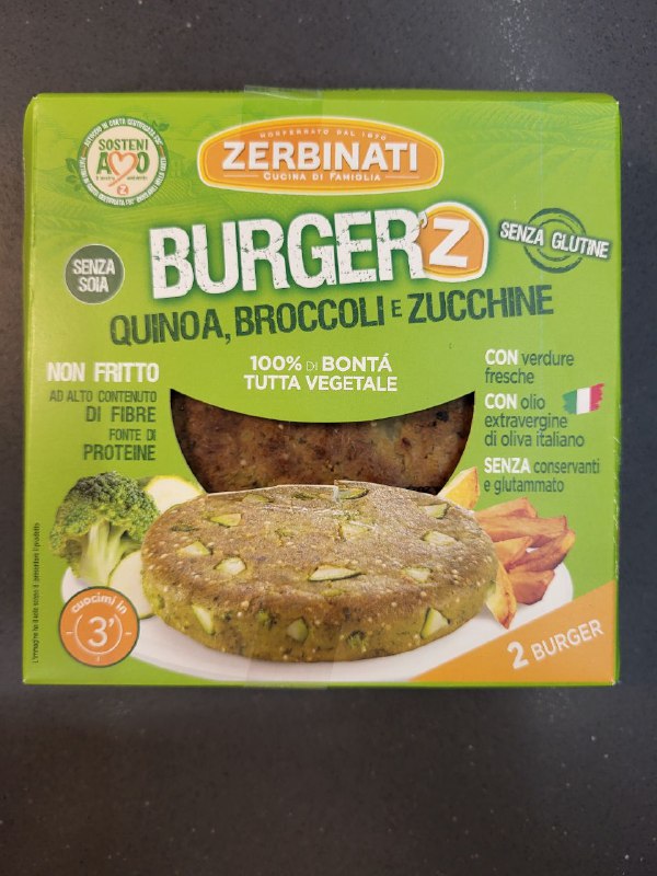 Zerbinati Burger'Z Quinoa, Broccoli e Zucchine Review abillion