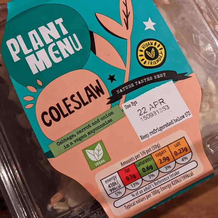 ALDI Plant Menu Coleslaw Review abillion