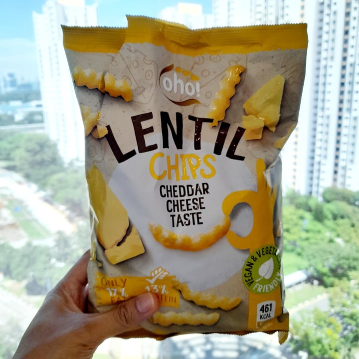 Oho! Cheddar Cheese Taste Lentil Chips Review abillion
