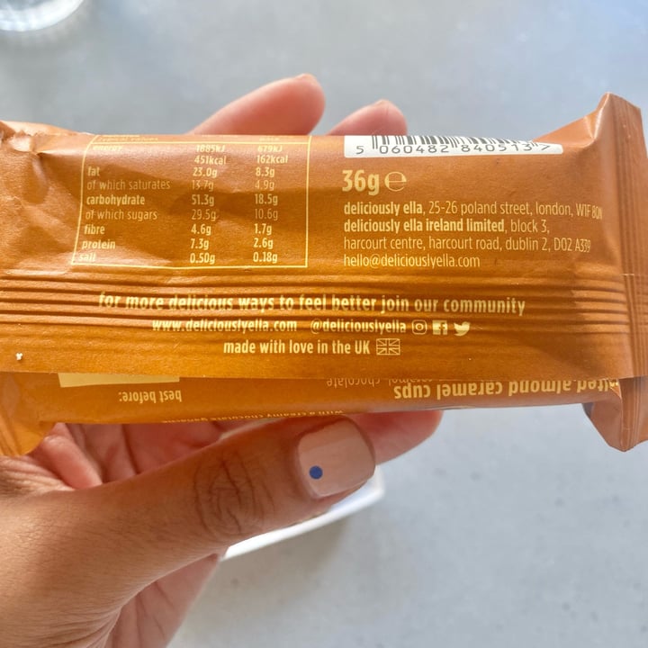 review photo of Deliciously Ella Salted Almond Caramel Cups shared by @immira on 31 May 2022 - review