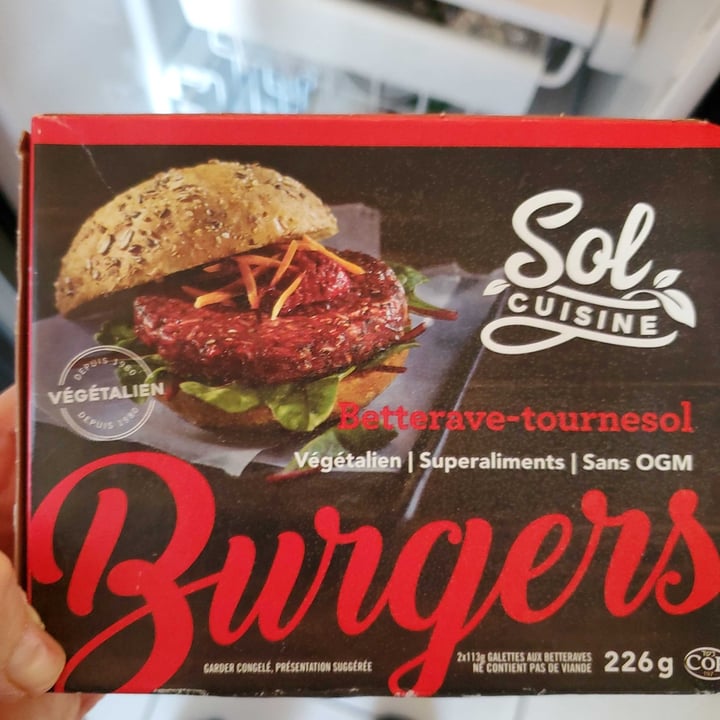 photo of Sol Cuisine Sol Cuisine Sunflower Beet Vegan Burger shared by @marij on  21 Jan 2021 - review