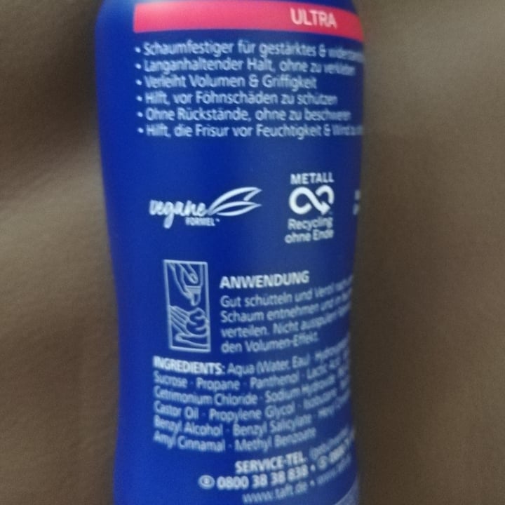 Schwarzkopf taft ultra Hair Mousse Reviews abillion