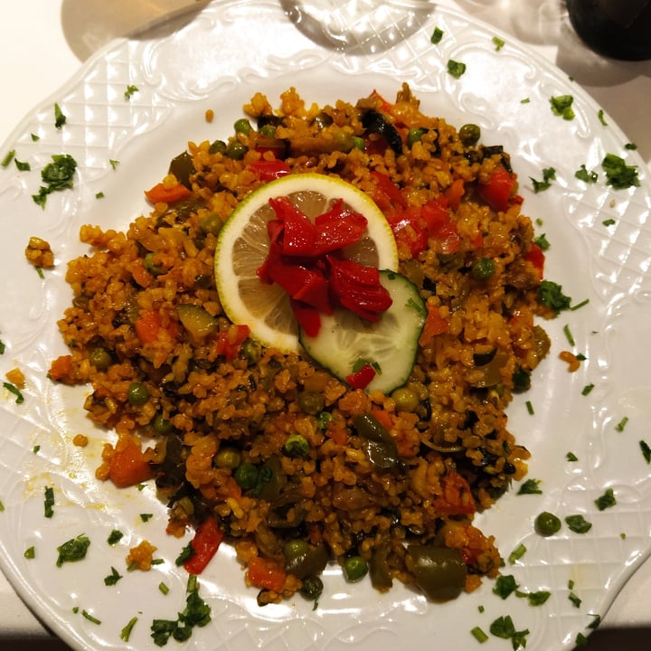Restaurante Vegetariano Artemisa Sol Huertas Madrid, Spain Paella de