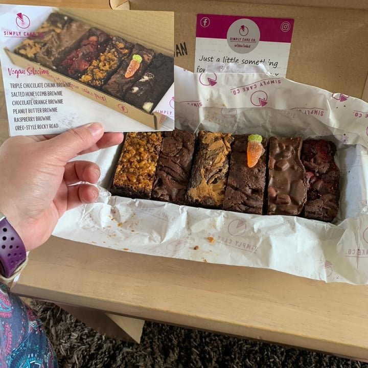Simply Cake Co. United Kingdom Vegan Brownie Box Review abillion