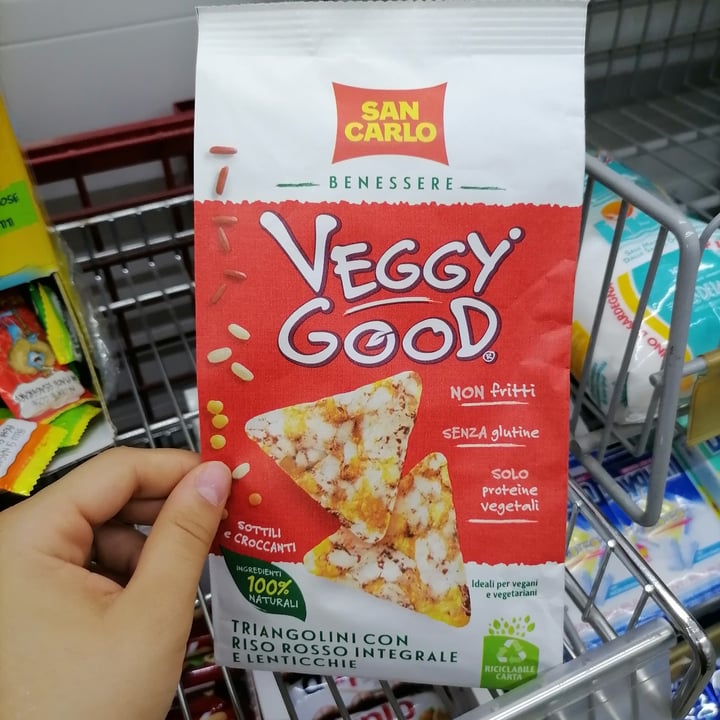 review photo of SAN CARLO Benessere Veggy Good Triangolini con riso rosso e lenticchie shared by @grifoneveganoferoce on 18 Jun 2022 - review