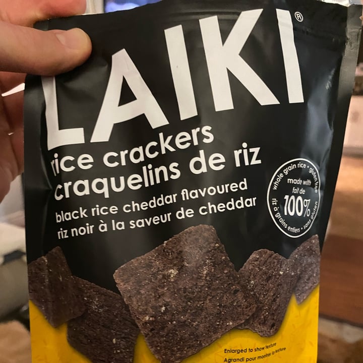 Laiki Rice Crackers Black Rice With Vegan Cheddar Reviews abillion