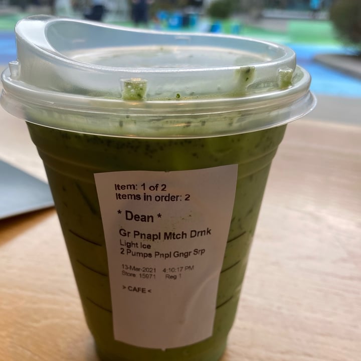 Starbucks Iced Pineapple Matcha Drink Review abillion