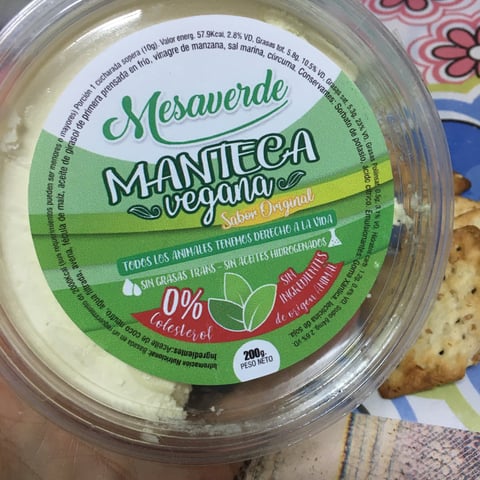 Mesaverde, Manteca Vegana, butter, dairy alternatives, food, review