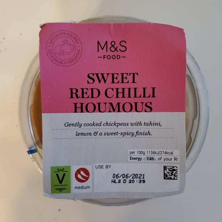 Marks & Spencer Food (M&S) Red Sweet Chili Houmous Review abillion
