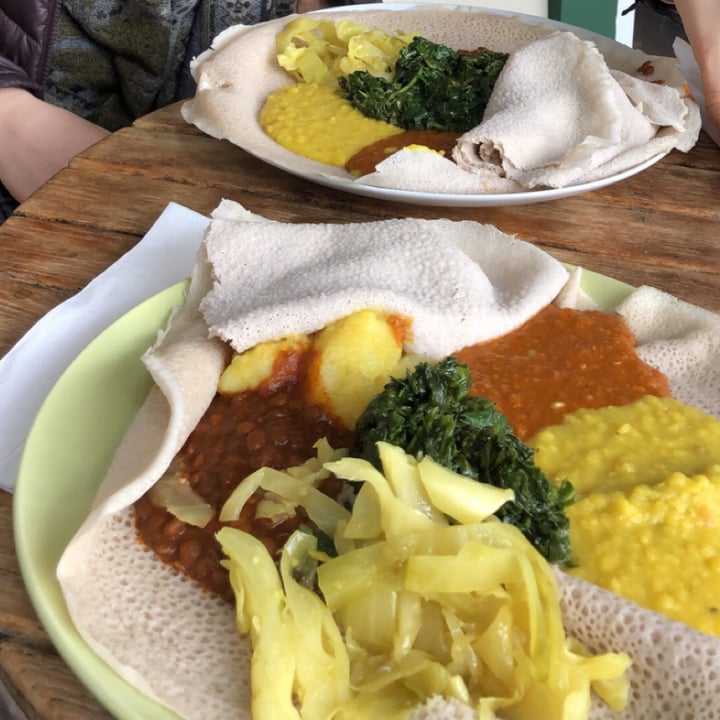 Messob Ethiopian Cuisine Fairfield, Victoria, Canada Vegetarian Combo