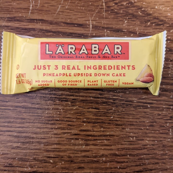 Larabar Pineapple upside down cake food bar Review abillion